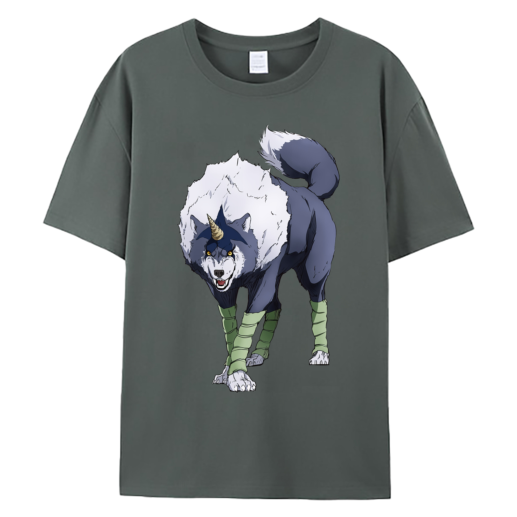 （画像用） 転スラ Regarding Reincarnated to Slime 綿100％ メンズ半袖Tシャツ｜肌触りやわらか＆通気性